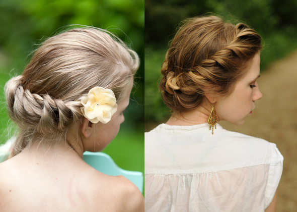 твист коса из скрученных прядей