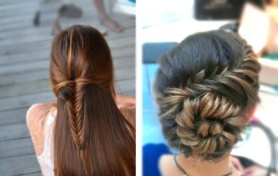 прически с колоском