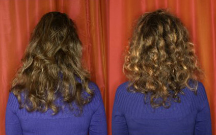 ламинирование кудрявых волос: до и после
