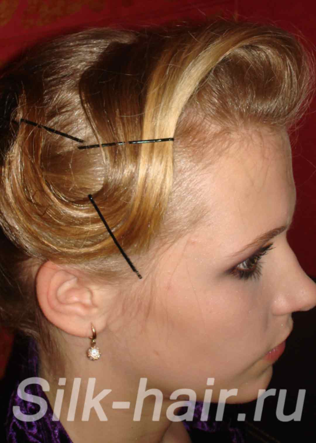 как уложить длинную челку